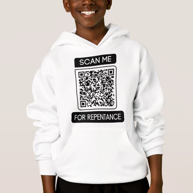 Escanearme para arrepentirse QR Code Boy (Anverso)