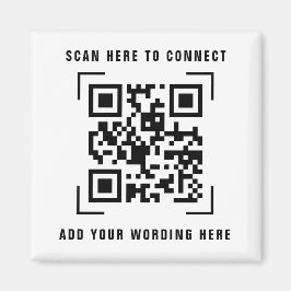 Escaneo de código QR | Imán promocional de logotip