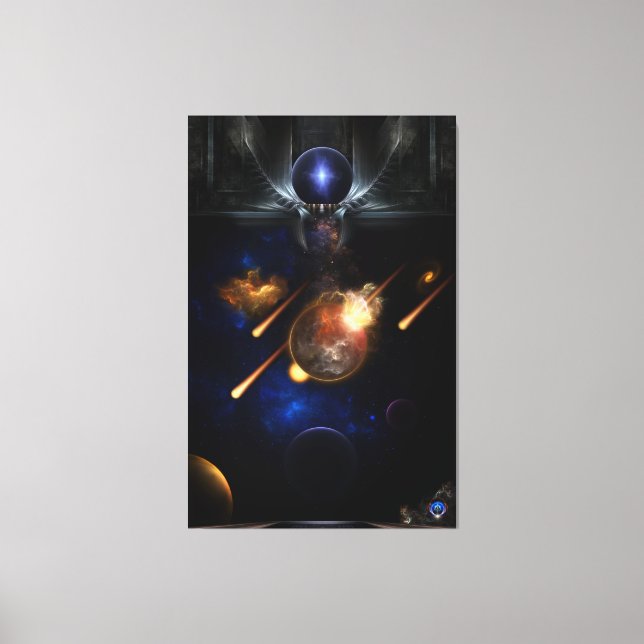 Escapada de arte fractal asteroide apocalipsis (Anverso)