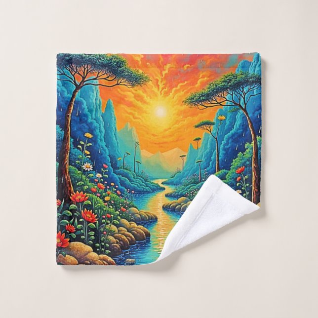 Escape al diseño de arte natural (Toallita)