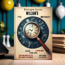 Escape de espionaje de Bash Clue Sala 7 Invitación