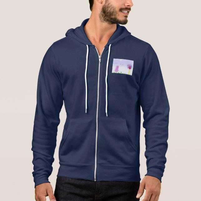 Escape de paisaje de fantasía - Sudadera con capuc (Anverso)