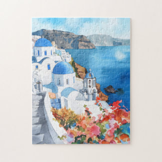 Escape del rompecabezas de Santorini"