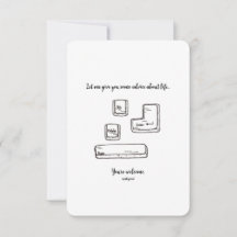 Escape, Delete, Enter, Space - Tarjeta plana