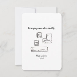 Escape, Delete, Enter, Space - Tarjeta plana