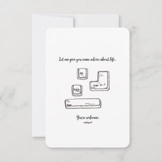 Escape, Delete, Enter, Space - Tarjeta plana