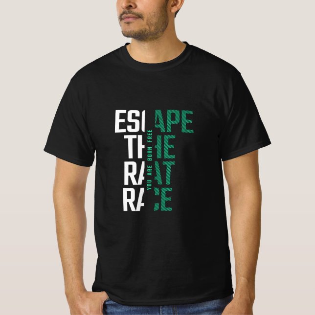 Escape La carrera de rata camisetas de manga media (Anverso)