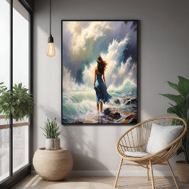 Escape oceánico sereno - Arte costero