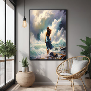 Escape oceánico sereno - Arte costero