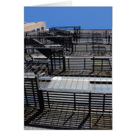 Escape tradicional de incendios en Nueva York