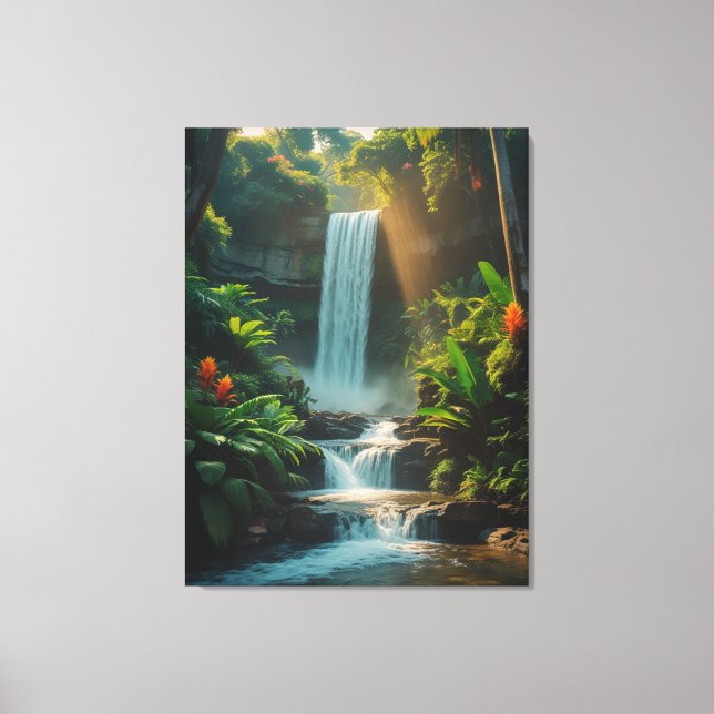 Escape tropical - Arte de cascadas en la selva pro (Anverso)