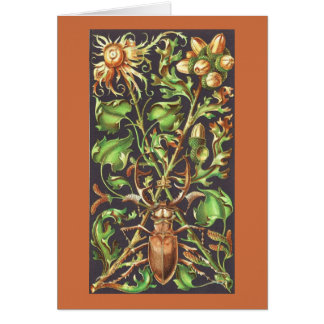 Escarabajo con cuerno en Brown