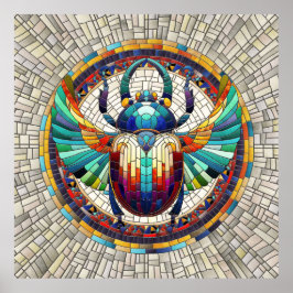 Escarabajo egipcio Scarab - Arte Mosaico