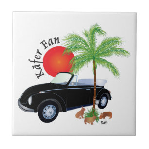 Escarabajo fan baldosa