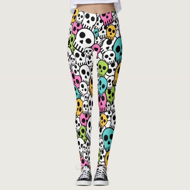 Escarabajos fantasmagóricos Leggings de Halloween (Anverso)