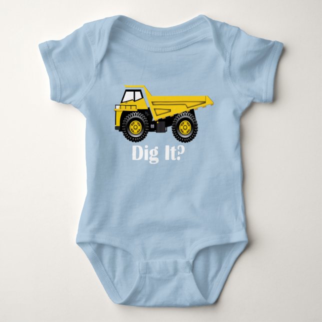 ¿Escarbar? -Body con punto de jersey para bebés (Anverso)