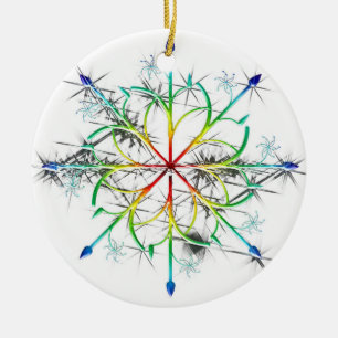 Escarcha arco iris 2 Ornamento