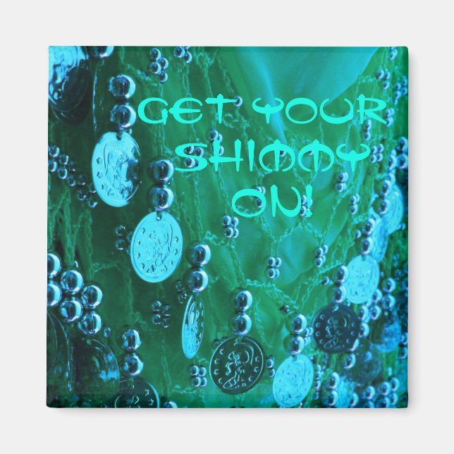 Escarcha de cadera de baile Belly con imán de mone (Frente)