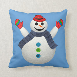 ESCARCHADO LA ALMOHADA DEL NAVIDAD DEL MUÑECO DE