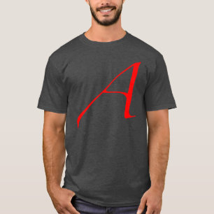 Escarlata ateo una camiseta