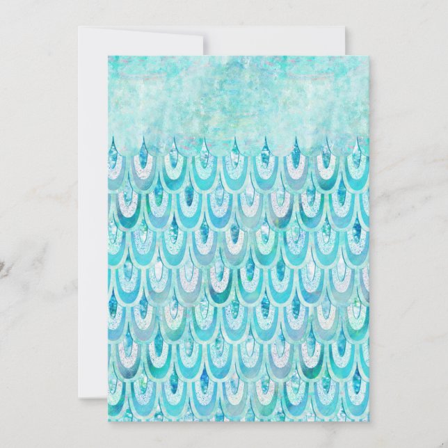 Escavidad de sirena azul Verde azulada brillante e (Anverso)