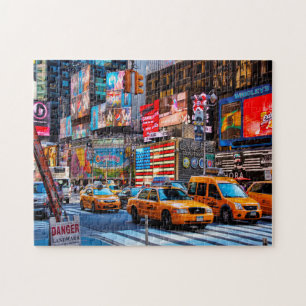 Escena callejera de Nueva York. Rompecabezas