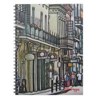 Escena callejera del cuaderno de Nueva Orleans