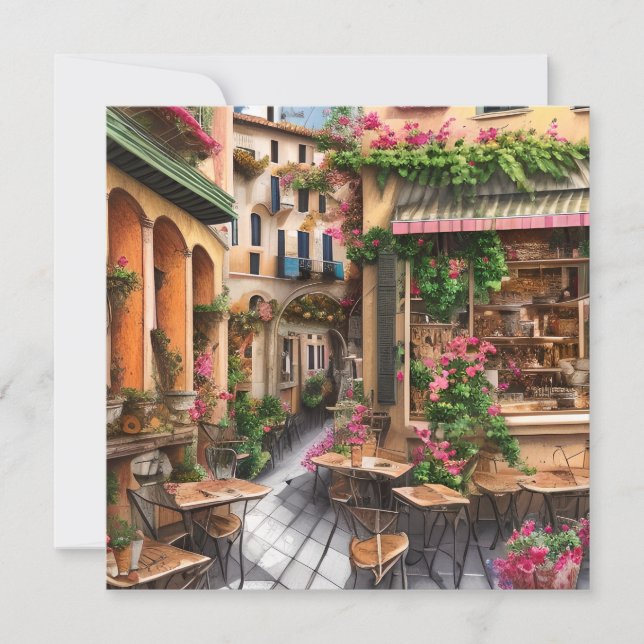 Escena callejera italiana Ephemera serie de diseño (Anverso)