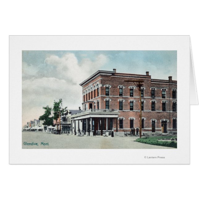 Escena callejeraGlendive, MT (Anverso (Horizontal))