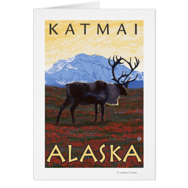 Escena Caribou - Katmai, Alaska (Frente)