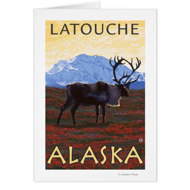 Escena Caribou - Latouche, Alaska (Frente)