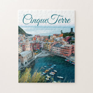 Escena costera de Cinque Terre Italia Puzzle Jigs