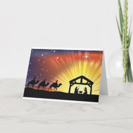 Escena cristiana de la natividad del navidad