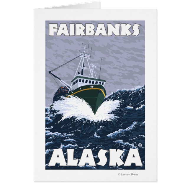 Escena de barcos pesqueros - Fairbanks, Alaska (Frente)