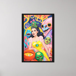 Escena de belleza de Halloween - Arte de Ken Gage