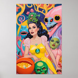 Escena de belleza de Halloween - Arte de Ken Gage