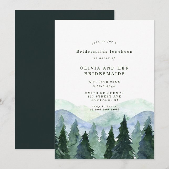 Escena de Bridesmaids Luncheon (Anverso / Reverso)