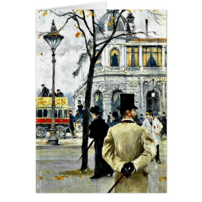 Escena de Copenhague; Arte de Paul Gustave Fischer (Frente)