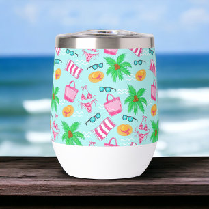 Escena de fin de semana del Chica Preppy Beach