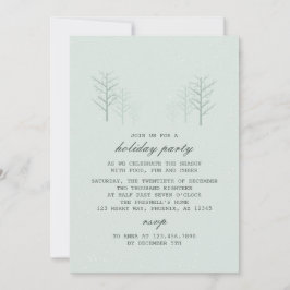 Escena de invierno - Invitación de fiesta de vacac