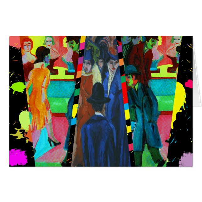 Escena de la calle de Ernst Ludwig Kirchner (Anverso (Horizontal))