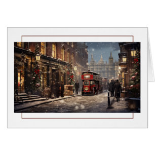 Escena de la calle de los Navidades de Londres