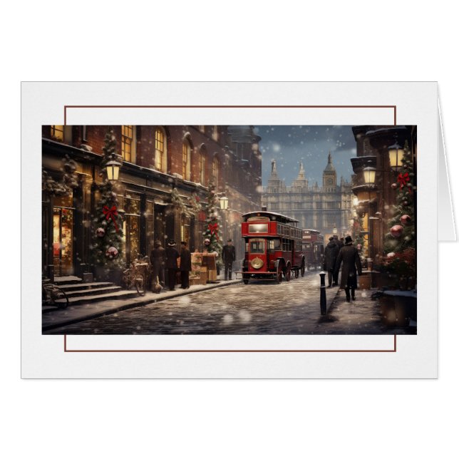 Escena de la calle de los Navidades de Londres (Anverso (Horizontal))