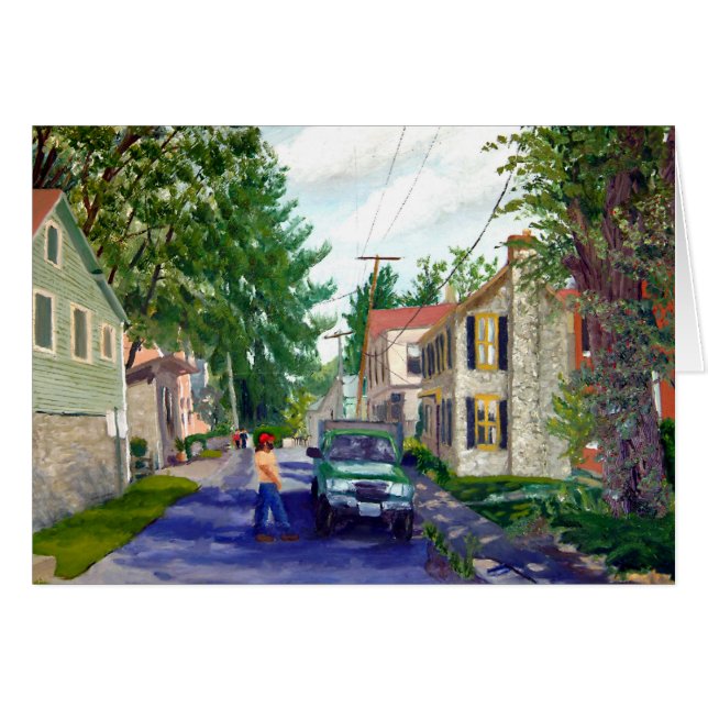 Escena de la calle Elsah Illinois (Anverso (Horizontal))