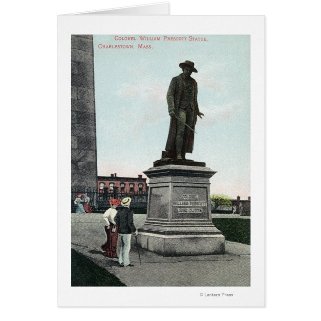 Escena de la estatua del Coronel William Prescott (Frente)