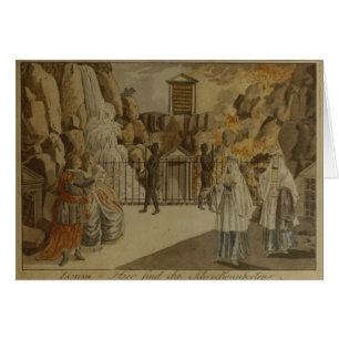 Escena "de la flauta mágica" por Mozart, 1795