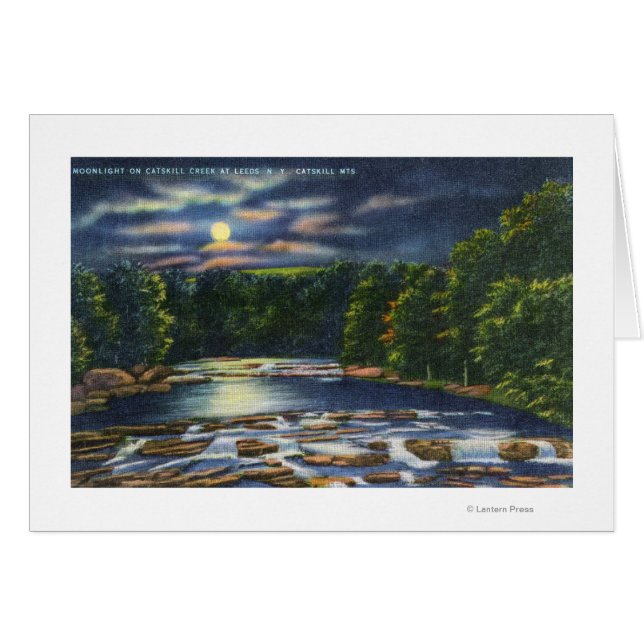 Escena de la luna en Catskill Creek (Anverso (Horizontal))