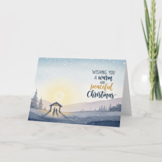 Escena de la Natividad Arte de Navidad Cálido y Pa