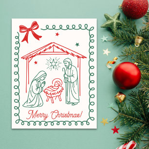 Escena de la Natividad Cristiana Navidad Religiosa
