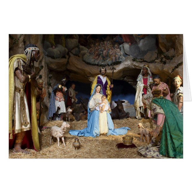 Escena de la Natividad de los Navidades Antiguos (Anverso (Horizontal))